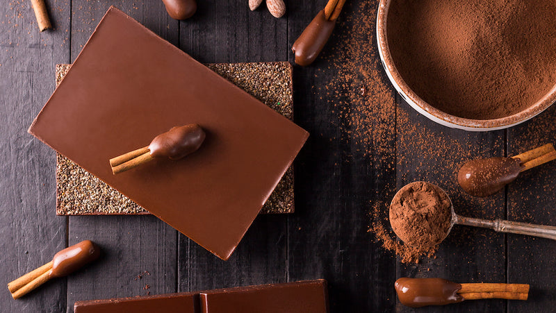 Receita: Canela coberta com chocolate!