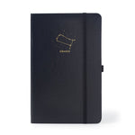 Moleskine preta pautada signos