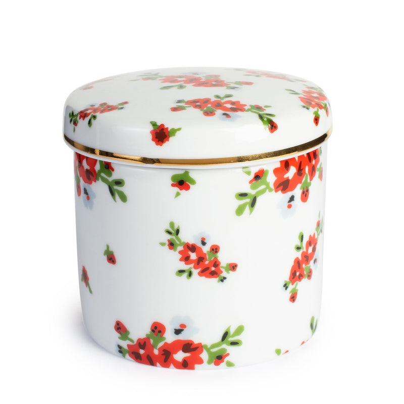 pote flores de porcelana