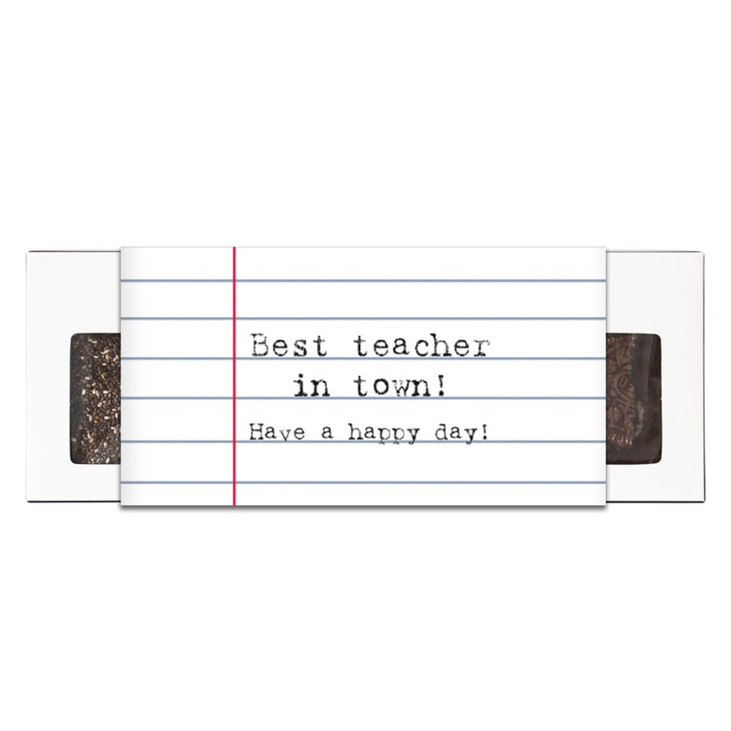 Caixa 4 chocolates de 25g c/cinta dia dos professores