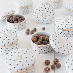 Pote de porcelana inicias