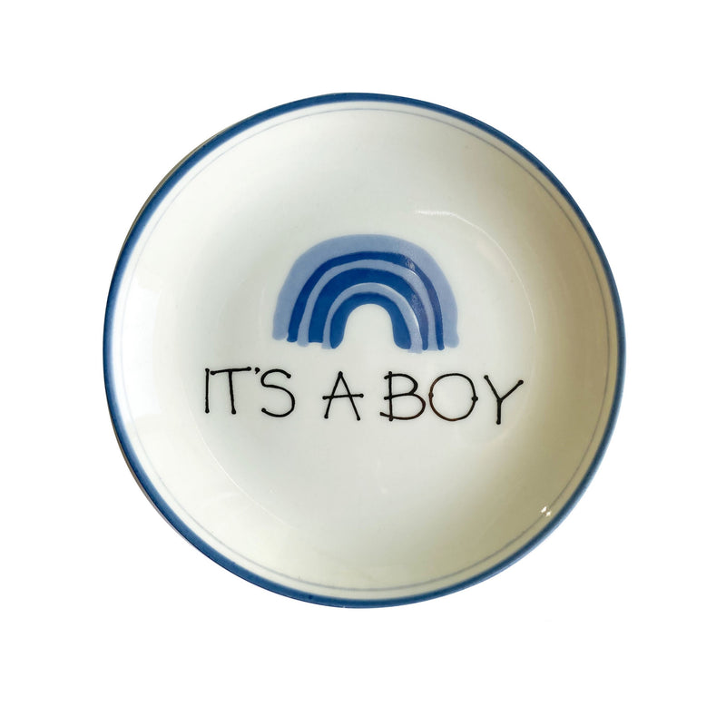 Prato de porcelana médio It&apos;s a boy - The Goodies Brasil