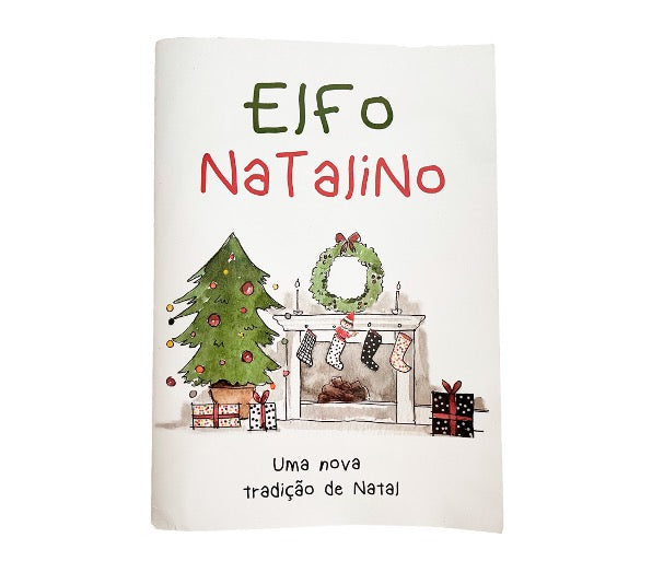 Elfo Natalino + Livreto c/ História e chocolates 80g